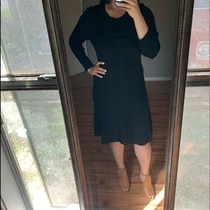 Michael Kors Black Ribbed Dress